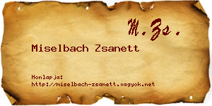 Miselbach Zsanett névjegykártya
