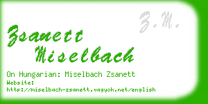 zsanett miselbach business card